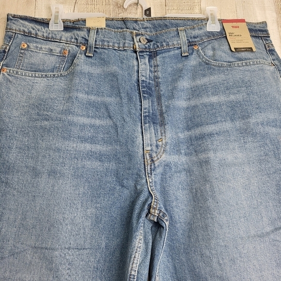Men's Levi's 550 Relaxed-Fit Stretch Straight Blue Jeans 44x32 New Big & Tall - Picture 5 of 16